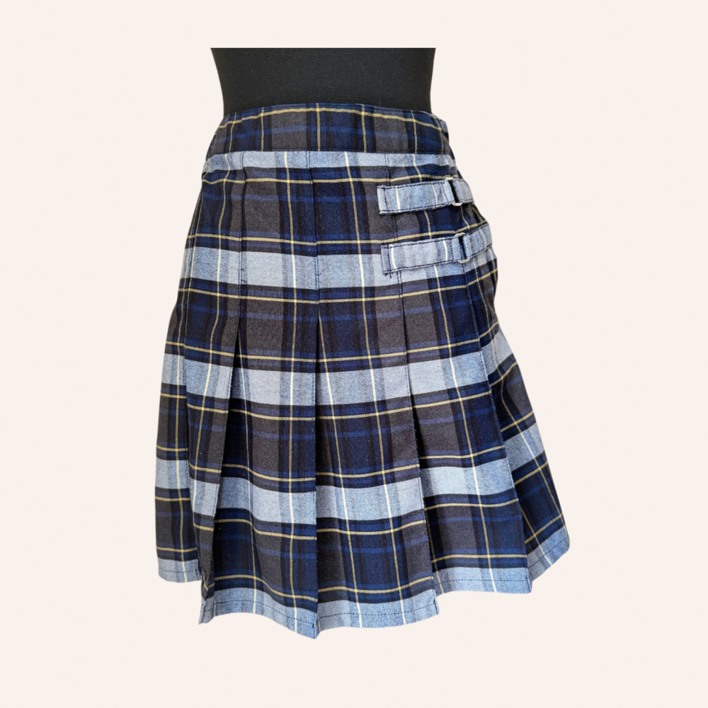 Dark Academia Plaid Mini School Girl Skirt